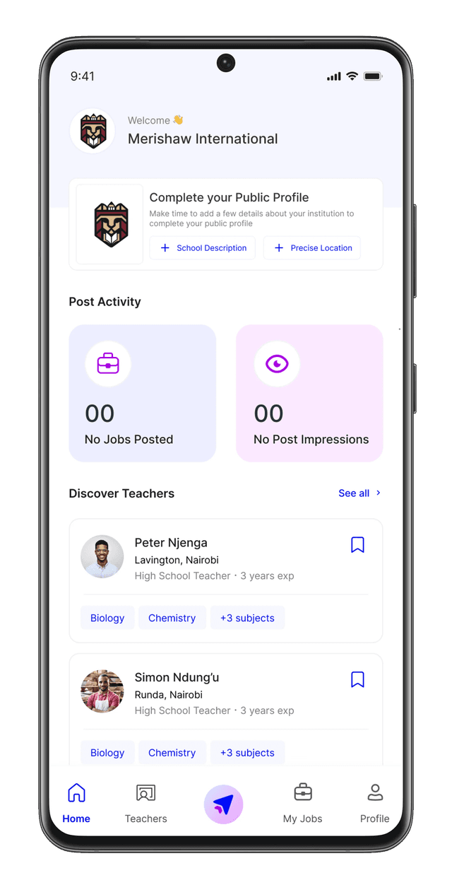 Mwalimu Finder App