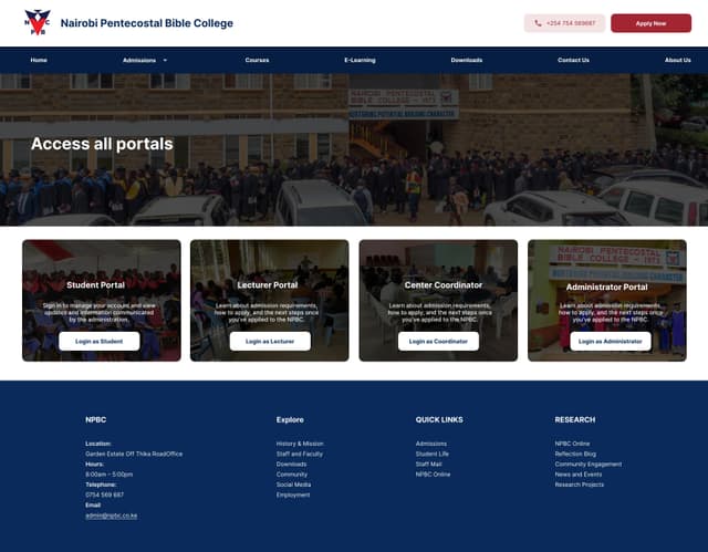 Nairobi Pentecostal Bible College(NPBC)