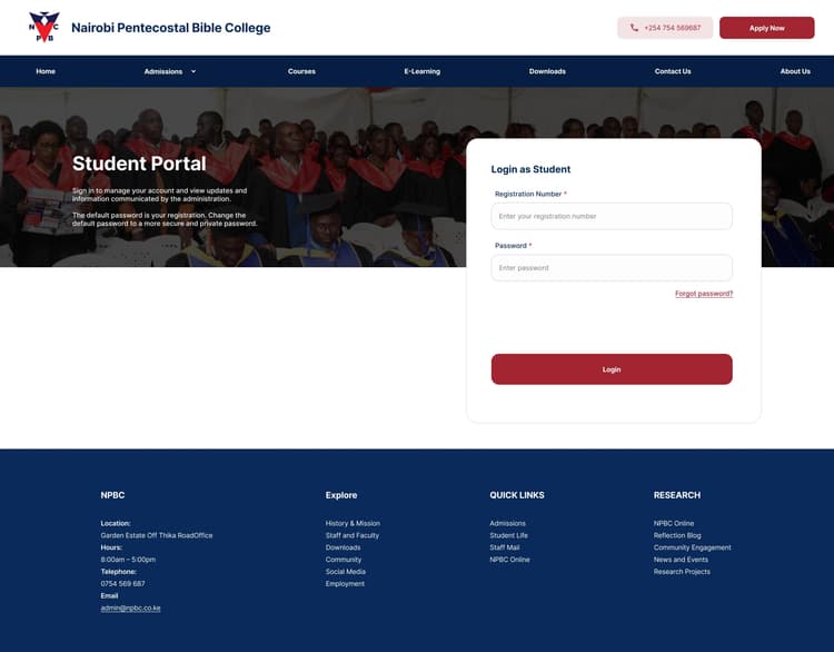 Nairobi Pentecostal Bible College(NPBC)